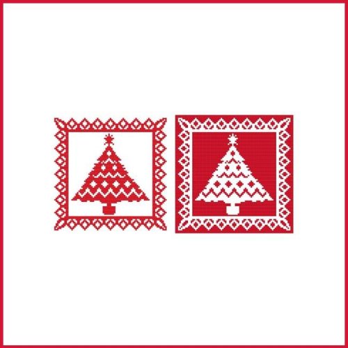 (image for) Christmas Stencil Ornament - Tree